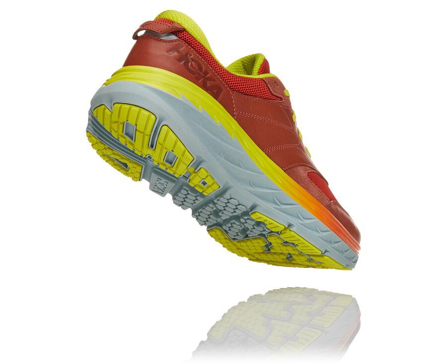 Hoka One One ランニングシューズ メンズ 赤 - Bondi L - BM5029781